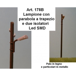 Lampione HO parabola trapezia isolatori