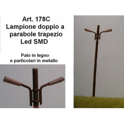 Lampione HO doppio parabola trapezia